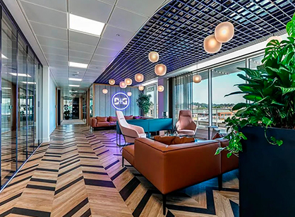 對未來辦公場景有思考的辦公室裝修設(shè)計空間是怎樣的——Domestic & General